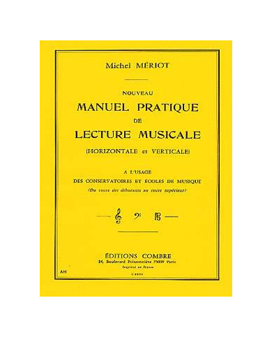 Nouveau Manuel Pratique De Lecture Musicale MERIOT MICHEL