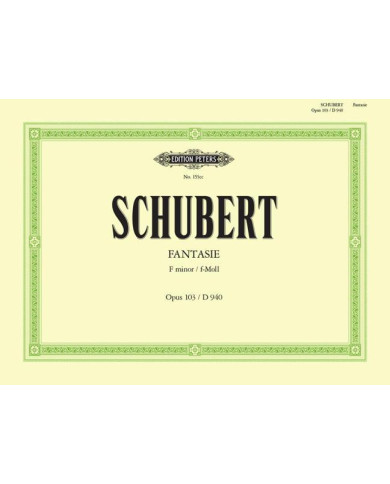 Fantasia In F Minor Op. 103/D940 SCHUBERT FRANZ