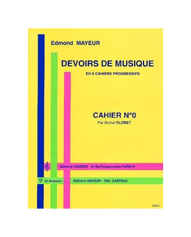 Devoirs De Musique Cahier 0 MAYEUR E.