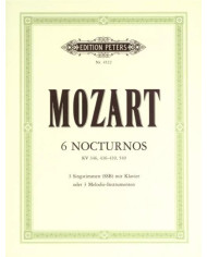 6 Nocturnes K.346, K.436-9, 549 (It./Ger.) MOZART WOLFGANG AMADEUS