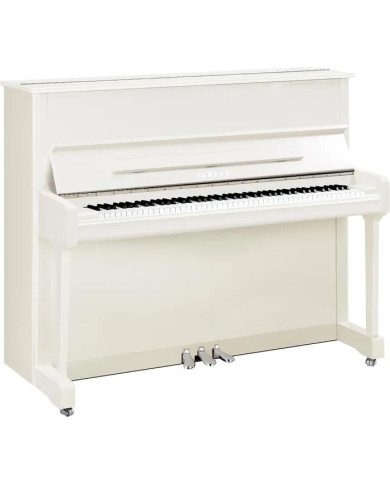 Yamaha - Piano Droit Silent P121 SH3 PWHC  Blanc brillant Chrome