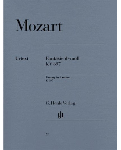Fantasy D Minor K. 397 (385G) MOZART WOLFGANG AMADEUS