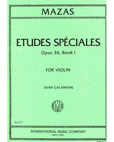 Etudes Speciales Op. 36, Book I MAZAS JACQUES-FEREOL