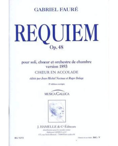 Requiem Op. 48 Version 1893 FAURE GABRIEL