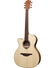 LAG TL70 ACE NAT - Guitare Folk Auditorium Pan-Coupé Électro Gaucher Naturelle