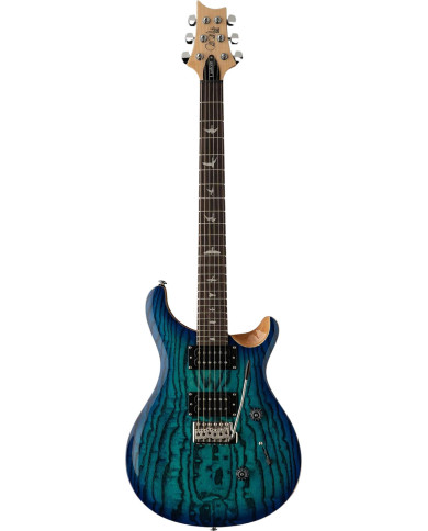 PRS SE Exotic Custom 24 Burled Ash LTD Lake Blue - Guitare électrique