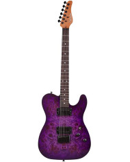 SCHECTER PT STANDARD Purple Burst Burl - Guitare électrique