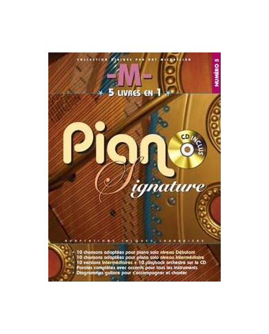 M Piano Signature 5 Recueils En 1 M
