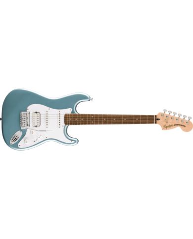 SQUIER Affinity Series Stratocaster Junior HSS, Laurel Fingerboard, White Pickguard, Ice Blue Metallic  - Guitare électrique
