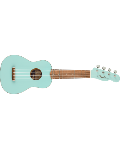 FENDER Venice Soprano Uke, Walnut Fingerboard, Daphne Blue - Ukulélé Soprano