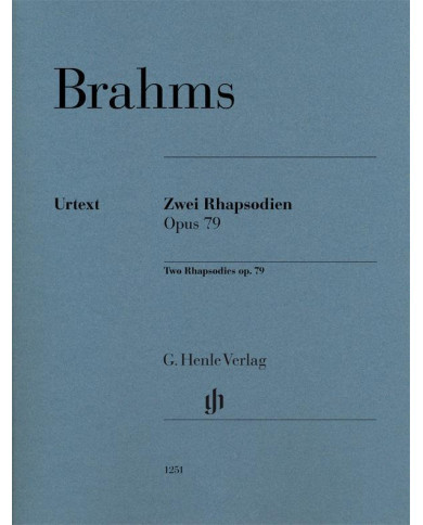 2 Rhapsodies Op. 79 BRAHMS JOHANNES