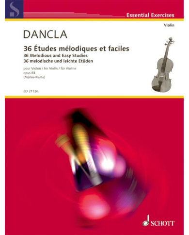 36 Etudes Mélodiques Et Faciles Op. 84 DANCLA CHARLES