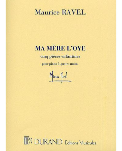 Ma Mere L’Oye Piano 4 Mains RAVEL MAURICE