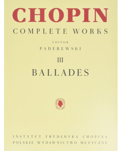 Ballades CHOPIN FREDERIC / PADEREWSKI