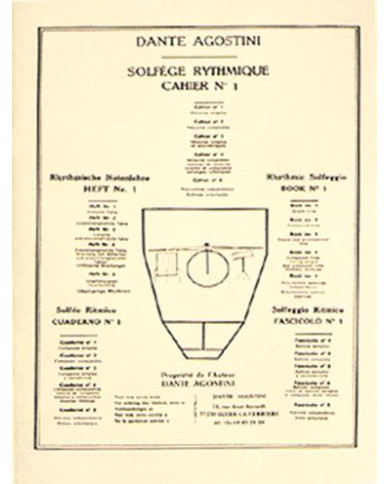 Solfège Rythmique Vol.1 AGOSTINI DANTE