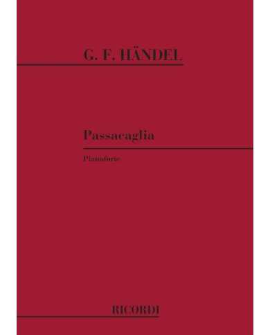 Passacaglia Per Pianoforte HAENDEL GEORG FRIEDRICH