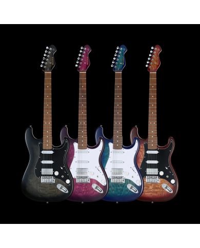 MOOER MSC20 PRO PLUM PURPLE - Guitare électrique