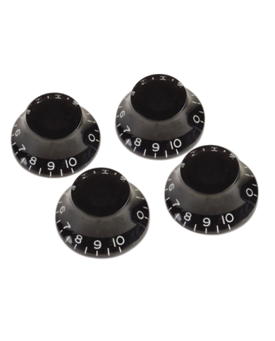 GIBSON PRHK-010 - LOT DE 4 BOUTONS TOP HAT BLACK